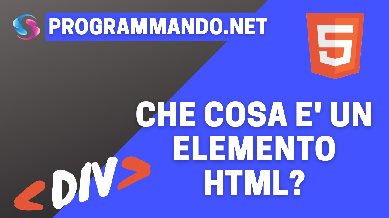 Che cos’è un elemento HTML