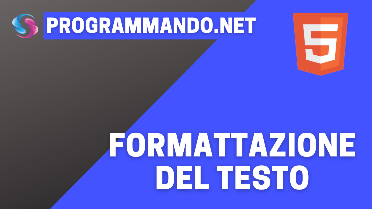 Formattazione del testo in HTML