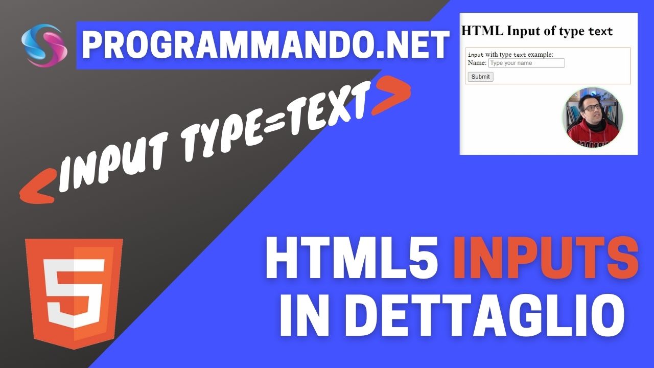 HTML5 inputs in dettaglio