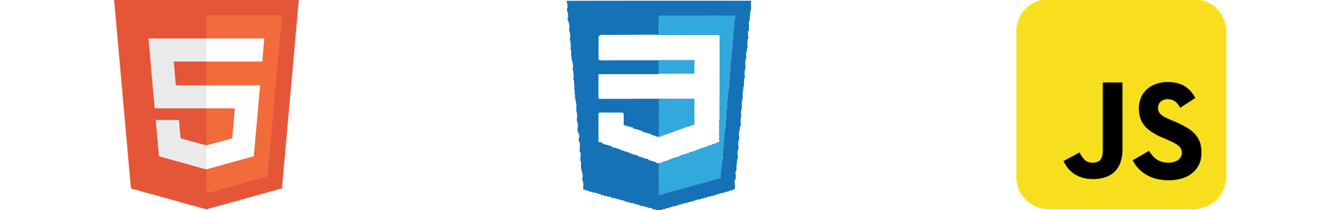 HTML, CSS, JavaScript logos