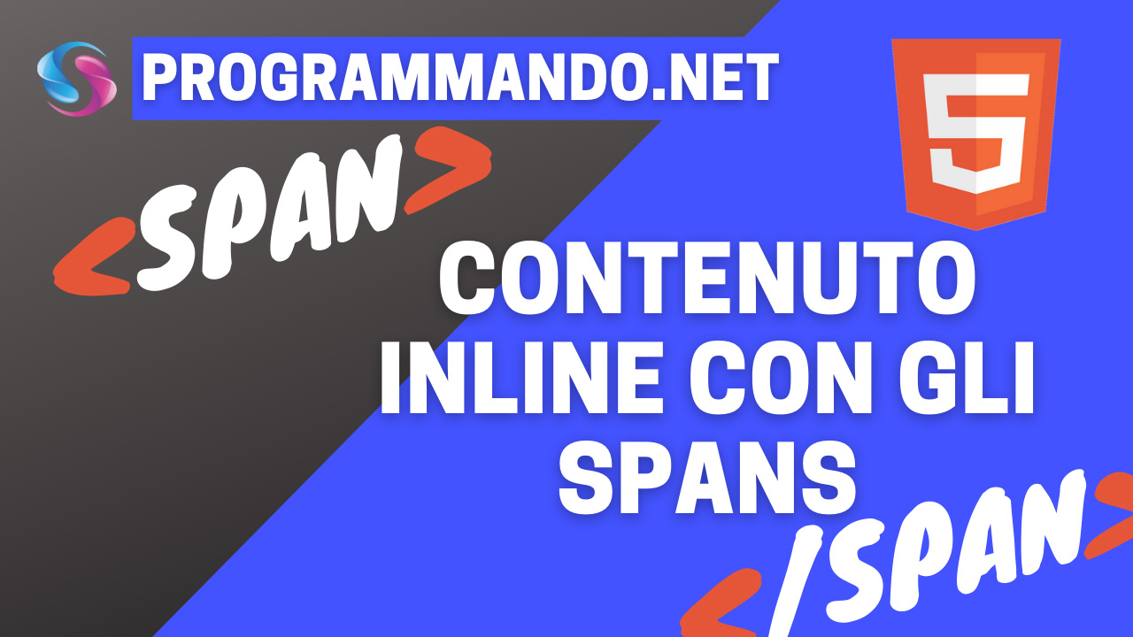 Organizziamo il contenuto in SPANs