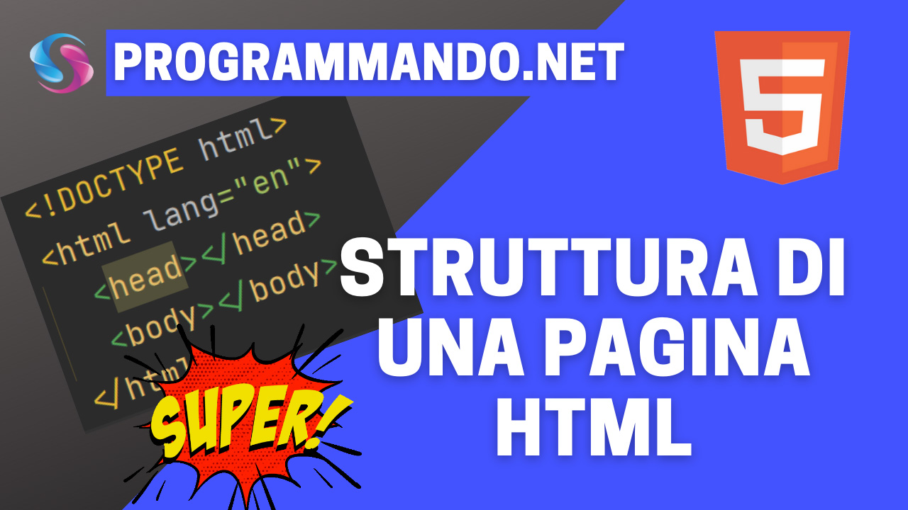 Struttura di una pagina HTML